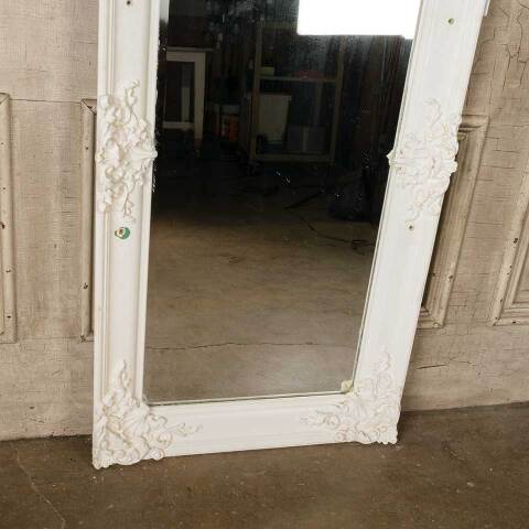 #51080 Antique Beveled Glass Mirror in Ornate Frame image 4