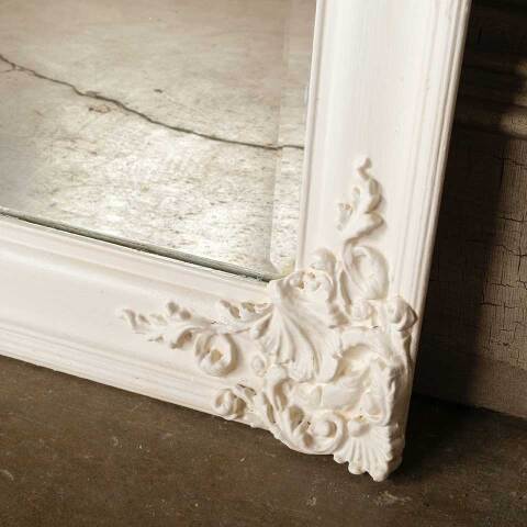 #51080 Antique Beveled Glass Mirror in Ornate Frame image 6