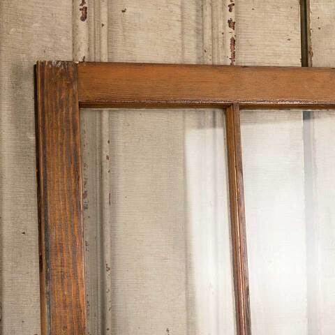 #51123 32x27 Antique Divided 3 Lite Wood Window image 2