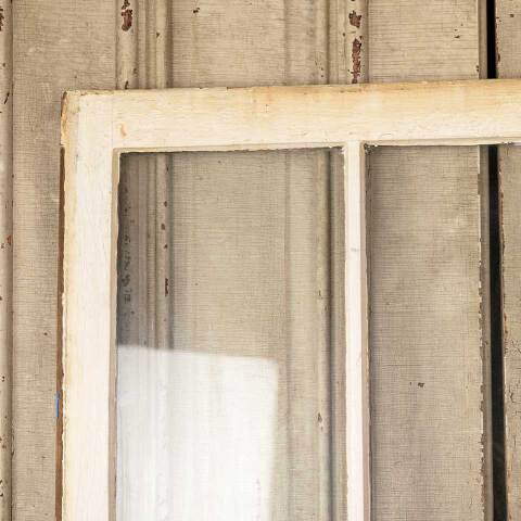 #51123 32x27 Antique Divided 3 Lite Wood Window image 5