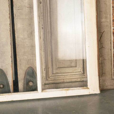 #51123 32x27 Antique Divided 3 Lite Wood Window image 6