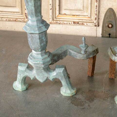 #51139 Pair of Antique Fireplace Andirons image 2