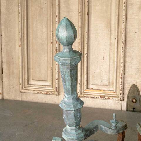 #51139 Pair of Antique Fireplace Andirons image 4