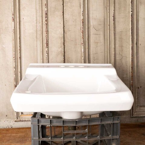 Salvaged Porcelain Wall Mount Bathroom Sink
