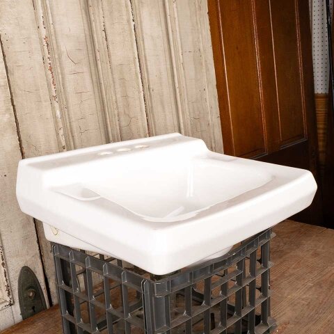 #51145 Salvaged Porcelain Wall Mount Bathroom Sink image 6