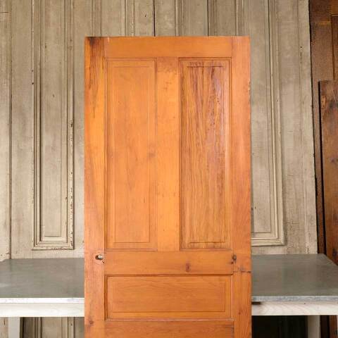 #51194 28x77 Antique 5 Panel Pine Interior Door image 5