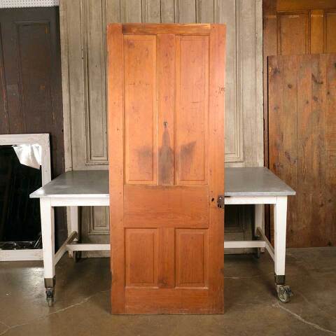 #51196 31x78 Antique 4 Panel Interior Pine Door image 5