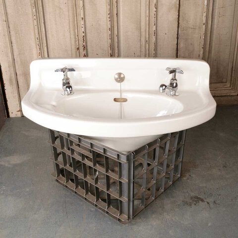 27x13 Antique Porcelain Bathroom Sink