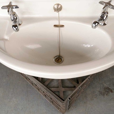 #51210 27x13 Antique Porcelain Bathroom Sink image 2