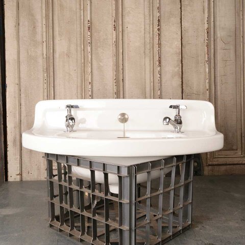 #51210 27x13 Antique Porcelain Bathroom Sink image 5
