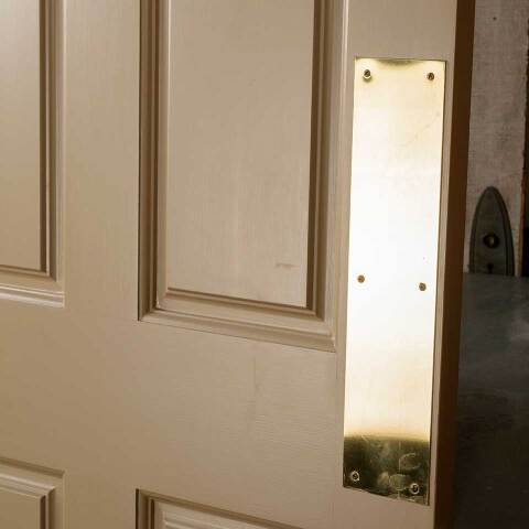 #51265 30x80 Salvaged 4 Panel Wood Swing Door image 4