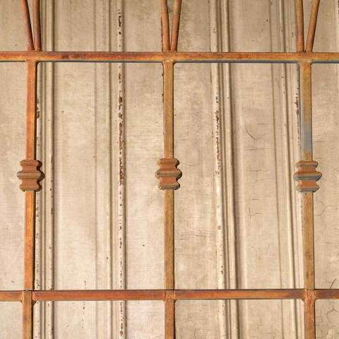 #51272 Salvaged Pointed Arch Metal Garden Trellis image 3