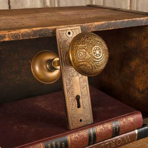 #51286 Antique Corbin Ceylon Door Hardware Set image 2