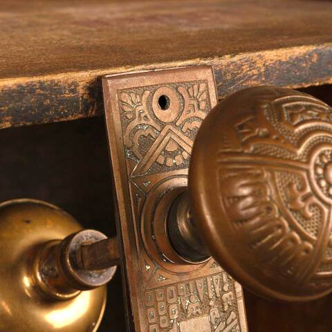 #51286 Antique Corbin Ceylon Door Hardware Set image 6