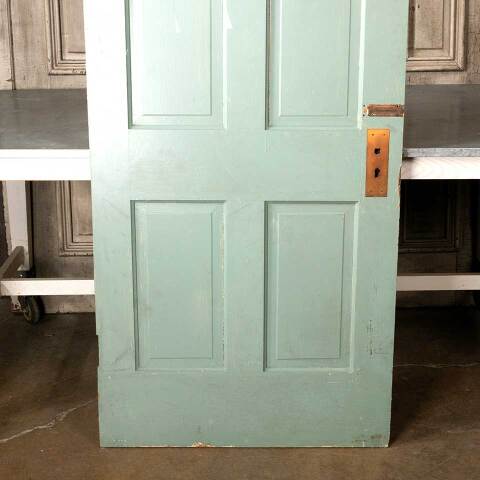 #51288 32x80 Salvaged Antique 4 Panel Interior Door image 6