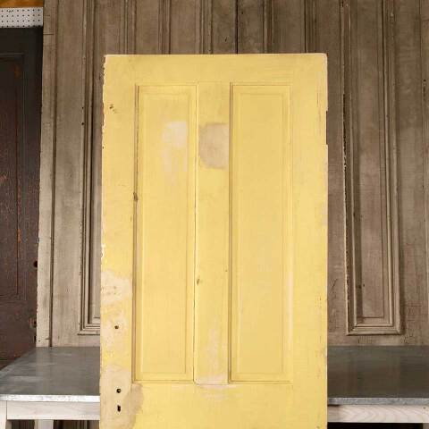 #51289 30x78 Antique 4 Panel Wood Interior Door image 5