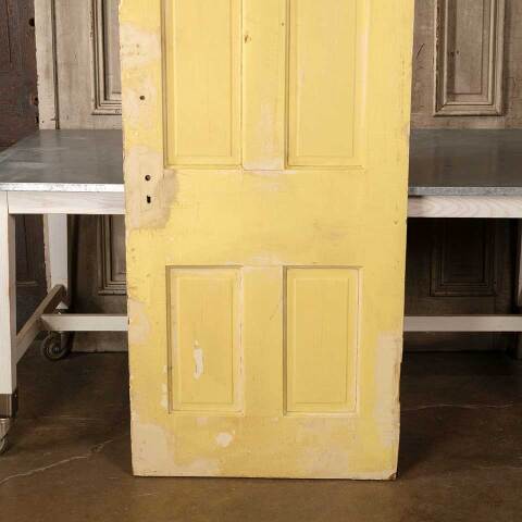 #51289 30x78 Antique 4 Panel Wood Interior Door image 6