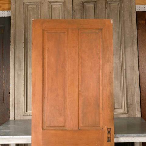 #51292 34x81 Salvaged Antique 4 Panel Interior Door image 2