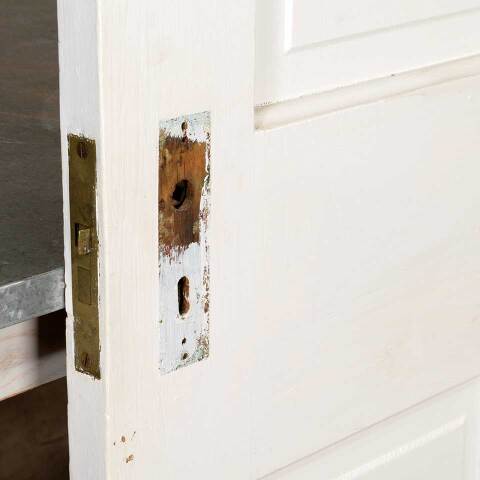 #51292 34x81 Salvaged Antique 4 Panel Interior Door image 7