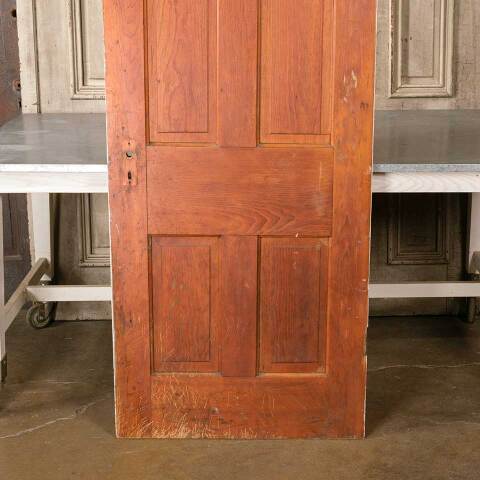 #51295 30x77 Salvaged Antique 4 Panel Interior Door image 3