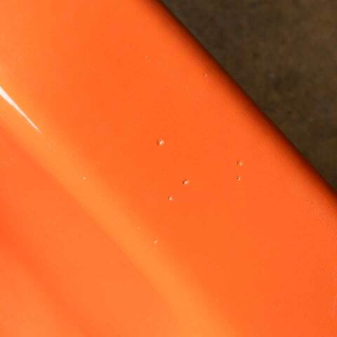 #51296 Vintage Orange Cast Iron Kitchen Sink image 7