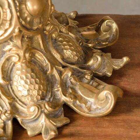 #51337 Ornate Heavy Brass Chandelier Light Canopy image 6