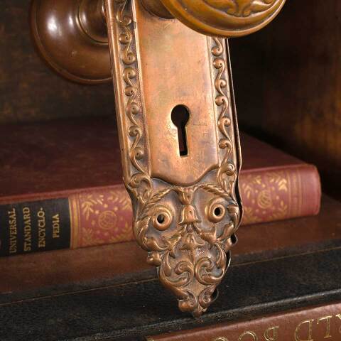 #51343 Antique Brass Reading Door Hardware Set image 5