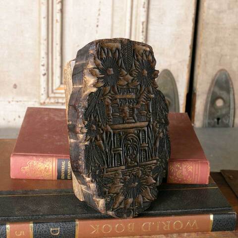 #51455 Antique Wood  Block Textile Stamp image 5