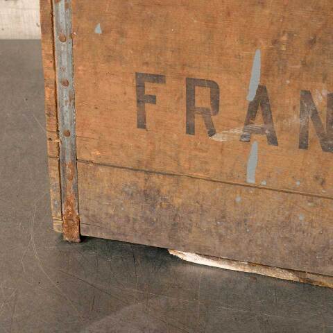 #51589 Antique Franklin Brewery Wood Bottle Crate image 3