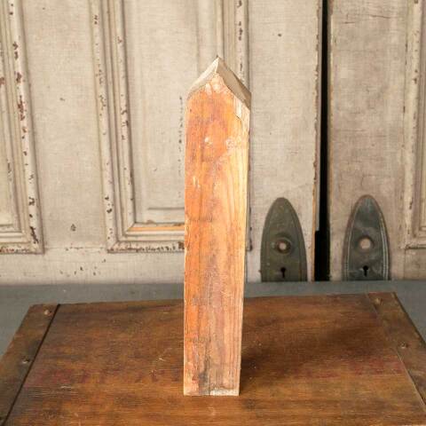 #51598 Antique Interior Corner Baseboard Trim Block image 2