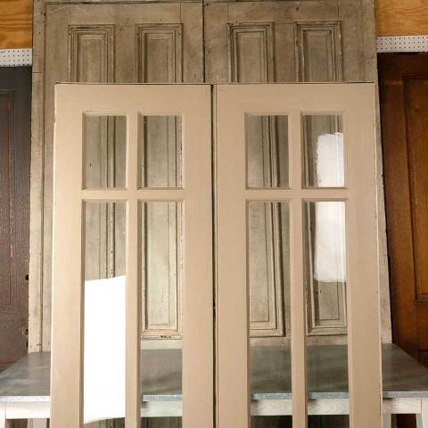 #51621 48x79 Antique 6 Lite French Entry Doors image 2