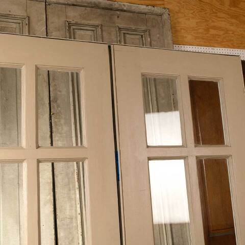 #51621 48x79 Antique 6 Lite French Entry Doors image 4