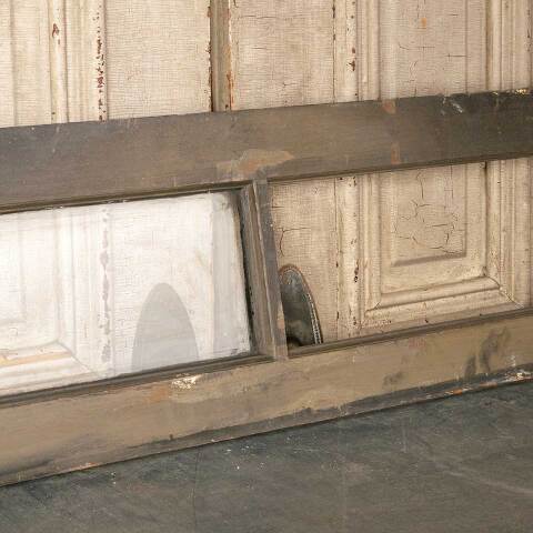 #51641 42x12 Antique 2 Lite Wood Transom Window image 2