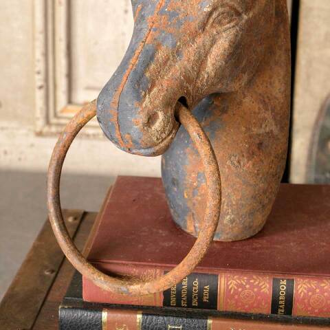 #51690 Cast Iron Horse Head Hitching Posts Topper image 7