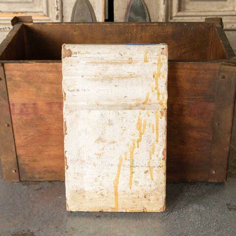 #51733 Salvaged Painted Wood Plinth Trim Block image 5
