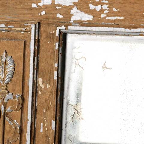 #51734 Salvaged Antique Wood Over Mantel Mirror image 6