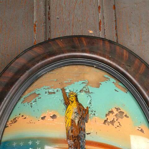 #51816 Statue of Liberty Reverse Painting on Glass image 5