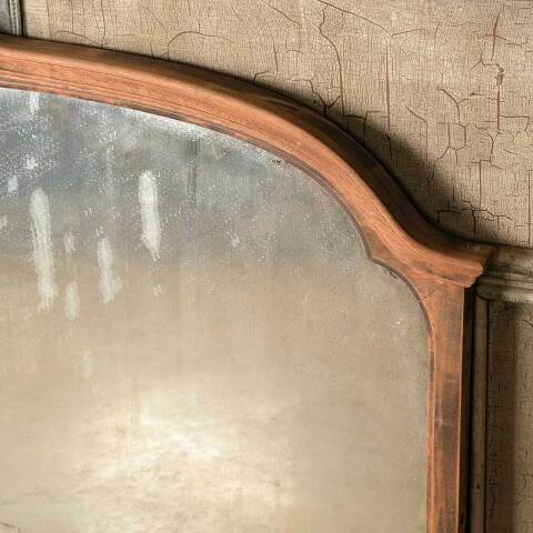 #51820 Salvaged Antique Wood Framed Wall Mirror image 6