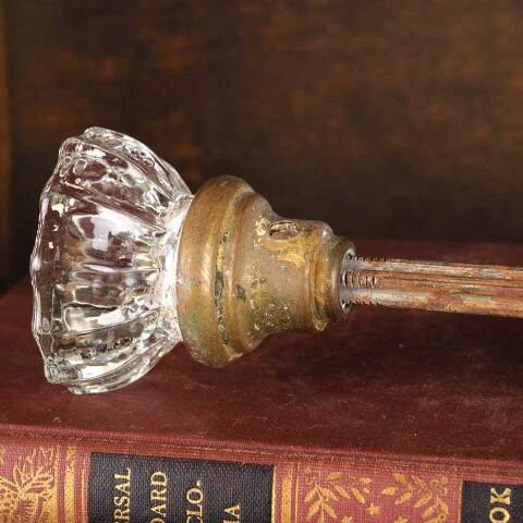 #51961 Antique Fluted Glass Doorknobs Hardware image 4