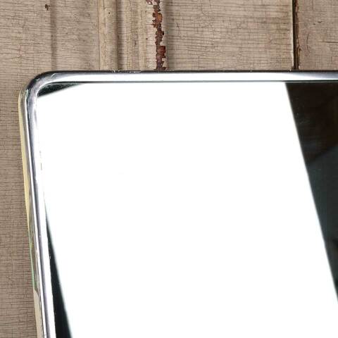#51992 Salvaged Stainless Steel Framed Wall Mirror image 3