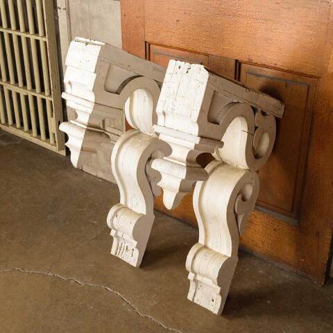 #52000 Salvaged Antique Wood Corbel Brackets image 4
