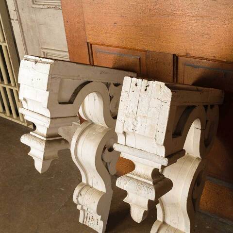 #52000 Salvaged Antique Wood Corbel Brackets image 5