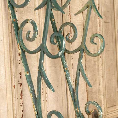 #52010 Set of 2 Vintage Wrought Iron Wall Brackets image 4