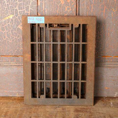 #52041 9x12 Antique Heat Grate Floor Vent Cover image 2