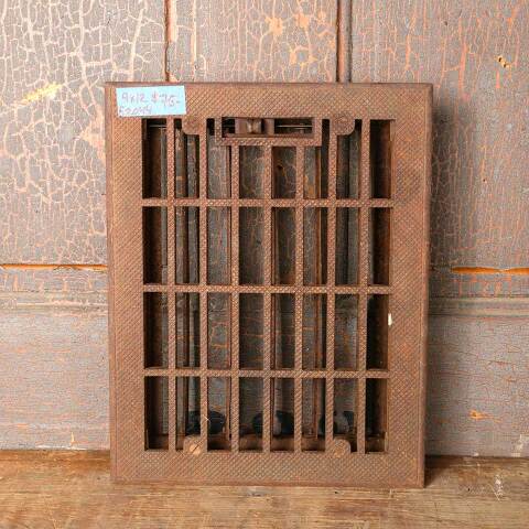 #52044 9x12 Antique Heat Grate Floor Vent Cover image 2