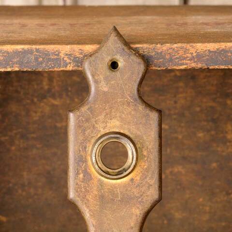 #52055 Antique Stamped Metal Doorknob Backplate image 6