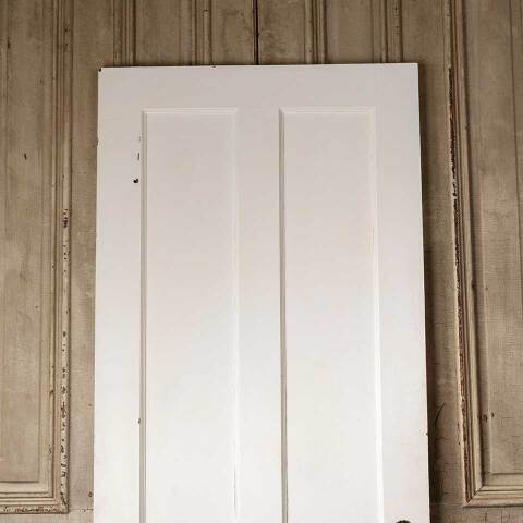 #52061 32x79 Salvaged Antique 2 Panel Interior Door image 2