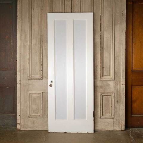 #52062 30x79 Salvaged Antique 2 Panel Interior Door image 4