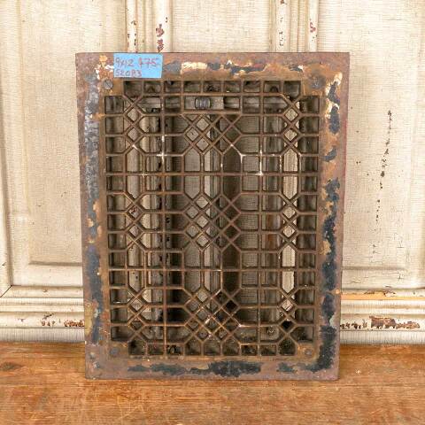 #52083 9x12 Antique Heat Grate Floor Vent Cover image 2