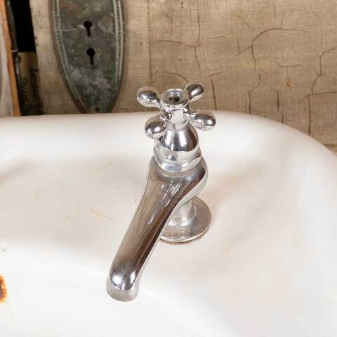 #52092 Salvaged Antique Cast Iron Pedestal Sink image 8